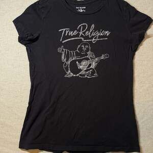 Y2K TRUE RELIGION Crystal Script T Shirt